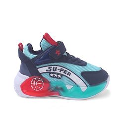 Cute Walk by Babyhug Sneaker Shoes With Velcro Closure & Text Design - Red