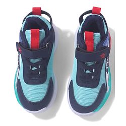 Cute Walk by Babyhug Sneaker Shoes With Velcro Closure & Text Design - Red