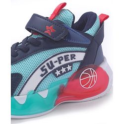 Cute Walk by Babyhug Sneaker Shoes With Velcro Closure & Text Design - Red