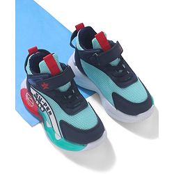 Cute Walk by Babyhug Sneaker Shoes With Velcro Closure & Text Design - Orange