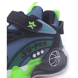 Cute Walk by Babyhug Sneaker Shoes With Velcro Closure & Text Design - Orange