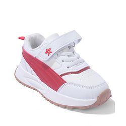 Cute Walk by Babyhug Solid Sneaker Shoes By Velcro Closure - White