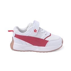 Cute Walk by Babyhug Solid Sneaker Shoes By Velcro Closure - White