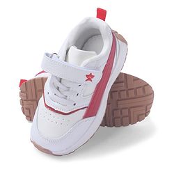 Cute Walk by Babyhug Solid Sneaker Shoes By Velcro Closure - White