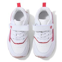 Cute Walk by Babyhug Solid Sneaker Shoes By Velcro Closure - White