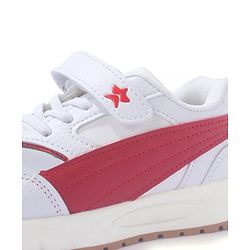 Cute Walk by Babyhug Solid Sneaker Shoes By Velcro Closure - White