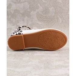 Cute Walk by Babyhug Ballerina with Velcro Closure & Bow Applique - Black