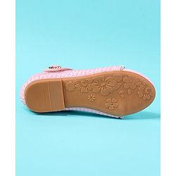 Cute Walk by Babyhug Solid Colour Ballerina With Velcro Closure - Pink