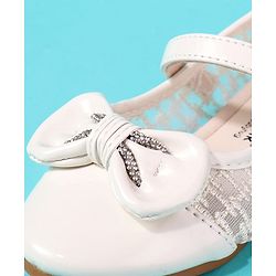 Cute Walk by Babyhug Velcro Closure Ballerina With Bow Applique - Pink