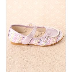 Cute Walk by Babyhug Ballerina With Bow & Pearl Applique - Pink