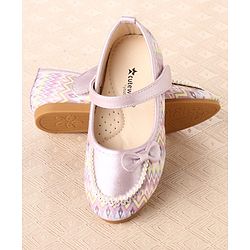 Cute Walk by Babyhug Ballerina With Bow & Pearl Applique - Pink