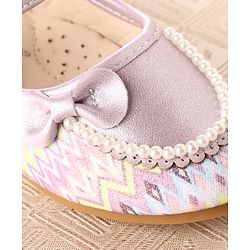 Cute Walk by Babyhug Ballerina With Bow & Pearl Applique - Pink