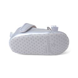 Cute Walk by Babyhug Velcro Closure Booties with Shimmer Floral Applique - Pink