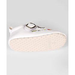 Cute Walk by Babyhug Velcro Closure Booties with Embroidery - Pink