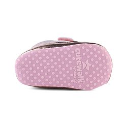 Cute Walk by Babyhug Booties With Velcro Closure & Bow Applique - Pink