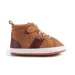 Cute Walk by Babyhug Velcro Closure Booties - Khaki
