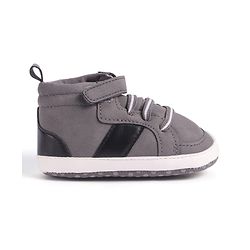 Cute Walk by Babyhug Velcro Closure Booties - Khaki