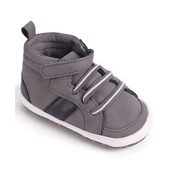 Cute Walk by Babyhug Velcro Closure Booties - Khaki