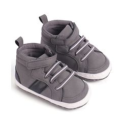 Cute Walk by Babyhug Velcro Closure Booties - Khaki