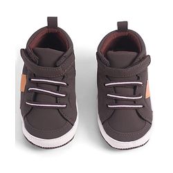 Cute Walk by Babyhug Velcro Closure Booties - Khaki