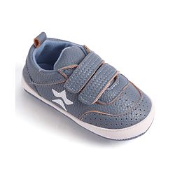 Cute Walk by Babyhug Velcro Closure Booties - Blue