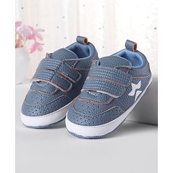 Cute Walk by Babyhug Velcro Closure Booties - Blue