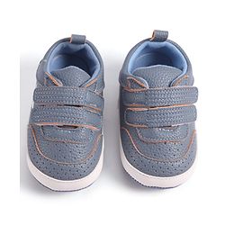 Cute Walk by Babyhug Velcro Closure Booties - Blue