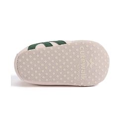 Cute Walk by Babyhug Lace Up Booties with Stripes - Green