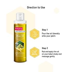 Babyhug Advanced Cold-Pressed Virgin Olive Oil - 200 ml