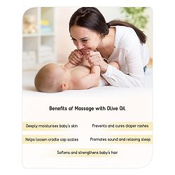 Babyhug Advanced Cold-Pressed Virgin Olive Oil - 500 ml