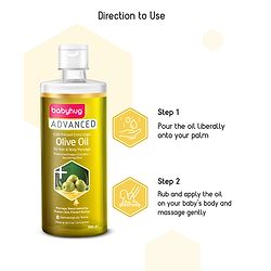 Babyhug Advanced Cold-Pressed Virgin Olive Oil - 500 ml