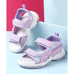 Cute Walk by Babyhug Sandals with Velcro Closure & Star Design - Pink