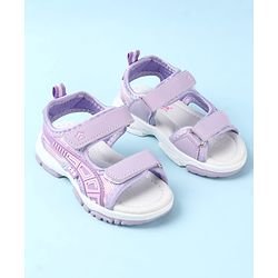 Cute Walk by Babyhug Sandals with Velcro Closure & Star Design - Pink