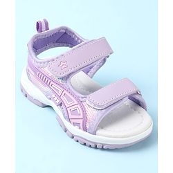 Cute Walk by Babyhug Sandals with Velcro Closure & Star Design - Pink