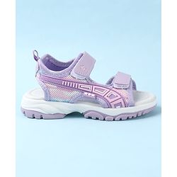 Cute Walk by Babyhug Sandals with Velcro Closure & Star Design - Pink