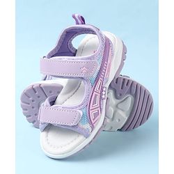 Cute Walk by Babyhug Sandals with Velcro Closure & Star Design - Pink