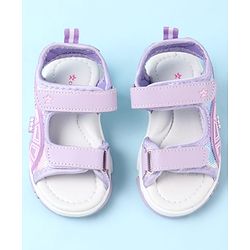 Cute Walk by Babyhug Sandals with Velcro Closure & Star Design - Pink