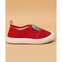 Cute Walk by Babyhug Slip On Casual Shoes With Bunny Face Applique - Red