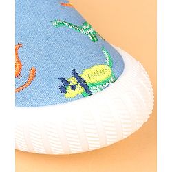 Cute Walk by Babyhug Slip On Casual Shoes With Dino Embroidery - Blue
