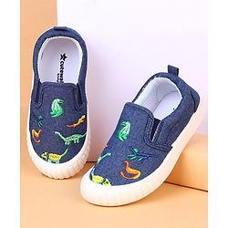 Cute Walk by Babyhug Slip On Casual Shoes With Dino Embroidery - Blue