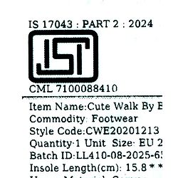 Cute Walk by Babyhug Solid Colour Casual Shoes - Red