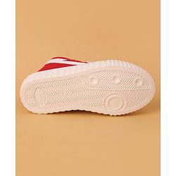 Cute Walk by Babyhug Solid Colour Casual Shoes - Red