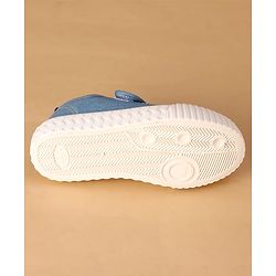 Cute Walk by Babyhug Canvas Velcro Closure Casual Shoes With Lace Detailing - Light Blue