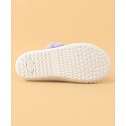 Cute Walk by Babyhug Casual Shoes with Velcro Closure & Floral Applique - Purple