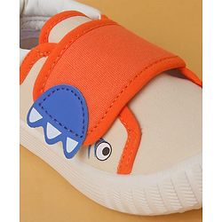 Cute Walk by Babyhug Casual Shoes with Velcro Closure & Animal Applique - Beige