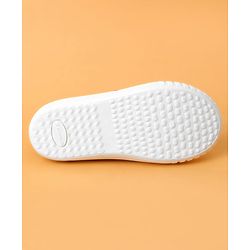 Cute Walk by Babyhug Casual Shoes With Velcro Closure & Face Print - Orange