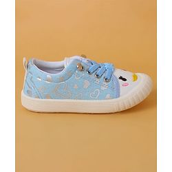Cute Walk by Babyhug Casual Shoes with Lace Closure And Heart Print - Pink