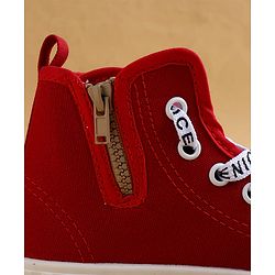 Cute Walk by Babyhug Casual Shoes with Dino Applique - Red