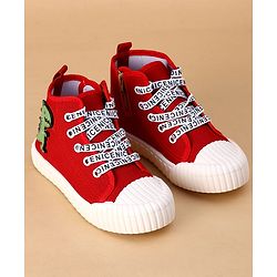 Cute Walk by Babyhug Casual Shoes with Dino Applique - Red