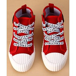 Cute Walk by Babyhug Casual Shoes with Dino Applique - Red